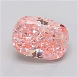 Picture of Lab Grown Diamond 2.52 Carats, CUSHION MODIFIED with  Cut, Fancy Vivid Pink Color, VS1 Clarity and Certified by IGI
