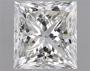 Picture of Natural Diamond 0.96 Carats, Princess with  Cut, J Color, VVS2 Clarity and Certified by GIA
