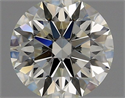 Natural Diamond 0.90 Carats, Round with Excellent Cut, J Color, VS1 Clarity and Certified by GIA