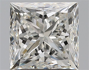 Picture of Natural Diamond 2.01 Carats, Princess with  Cut, I Color, SI1 Clarity and Certified by GIA