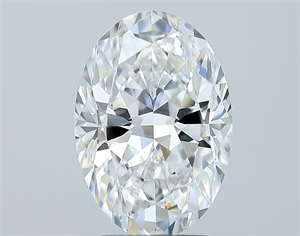 Foto Diamante Natural 3.02 quilates, Ovalado , Color E, claridad VS2 y certificado GIA de
