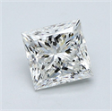 Natural Diamond 1.21 Carats, Princess with  Cut, H Color, VS2 Clarity and Certified by GIA