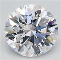 Lab Grown Diamond 2.04 Carats, Round with Ideal Cut, D Color, VVS2 Clarity and Certified by IGI