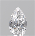 Diamante Natural 0.50 quilates, De pera , Color D, claridad VS2 y certificado GIA
