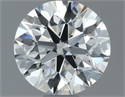 Natural Diamond 0.90 Carats, Round with Excellent Cut, H Color, VS1 Clarity and Certified by IGI