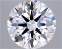 Lab Grown Diamond 6.02 Carats, Round with Excellent Cut, D Color, VVS2 Clarity and Certified by GIA
