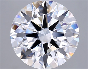Picture of Lab Grown Diamond 6.02 Carats, Round with Excellent Cut, D Color, VVS2 Clarity and Certified by GIA