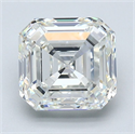 Natural Diamond 3.02 Carats, Asscher with  Cut, I Color, VS1 Clarity and Certified by GIA