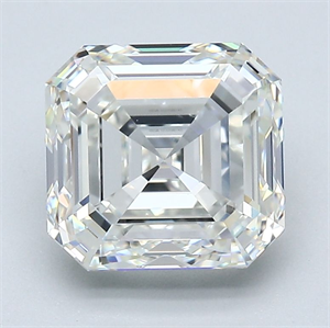 Picture of Natural Diamond 3.02 Carats, Asscher with  Cut, I Color, VS1 Clarity and Certified by GIA
