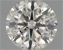 Natural Diamond 0.74 Carats, Round with Excellent Cut, G Color, SI2 Clarity and Certified by IGI