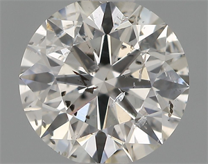 Picture of Natural Diamond 0.74 Carats, Round with Excellent Cut, G Color, SI2 Clarity and Certified by IGI