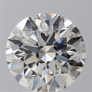 Picture of Natural Diamond 2.50 Carats, Round with Excellent Cut, G Color, SI1 Clarity and Certified by IGI