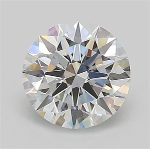 Picture of Lab Grown Diamond 1.01 Carats, Round with Ideal Cut, D Color, VVS2 Clarity and Certified by IGI