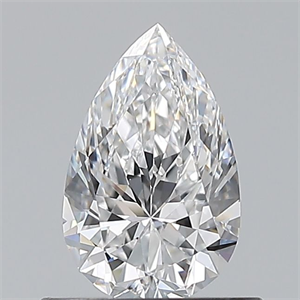 Picture of Natural Diamond 0.60 Carats, Pear with  Cut, D Color, VS1 Clarity and Certified by GIA