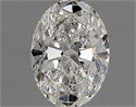 Natural Diamond 1.04 Carats, Oval with  Cut, G Color, IF Clarity and Certified by GIA