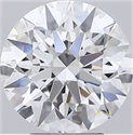 Lab Grown Diamond 3.78 Carats, Round with Excellent Cut, F Color, VS1 Clarity and Certified by GIA