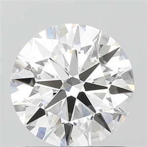 Picture of Lab Grown Diamond 1.00 Carats, Round with Ideal Cut, D Color, VVS2 Clarity and Certified by IGI