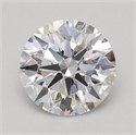 Lab Grown Diamond 1.07 Carats, Round with Ideal Cut, D Color, VVS2 Clarity and Certified by IGI