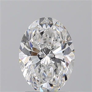 Picture of Natural Diamond 1.71 Carats, Oval with  Cut, E Color, SI1 Clarity and Certified by GIA