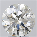 Natural Diamond 2.70 Carats, Round with Excellent Cut, J Color, VS2 Clarity and Certified by GIA