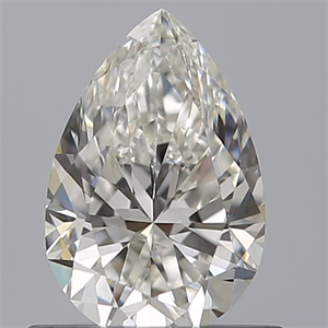 Picture of Natural Diamond 0.60 Carats, Pear with  Cut, G Color, VVS1 Clarity and Certified by IGI
