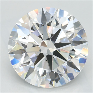 Picture of Lab Grown Diamond 3.56 Carats, Round with Excellent Cut, D Color, VVS1 Clarity and Certified by GIA