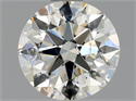 Natural Diamond 1.00 Carats, Round with Excellent Cut, J Color, SI2 Clarity and Certified by GIA