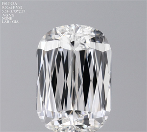 Foto Diamante Natural 0.50 quilates,  , Color F, claridad VS2 y certificado GIA de