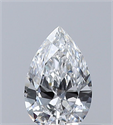 Natural Diamond 0.30 Carats, Pear with  Cut, E Color, VS2 Clarity and Certified by GIA