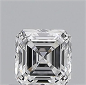 Natural Diamond 0.50 Carats, Asscher with  Cut, D Color, VVS1 Clarity and Certified by GIA