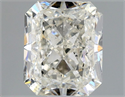 Natural Diamond 0.90 Carats, Radiant with  Cut, H Color, SI2 Clarity and Certified by HRD