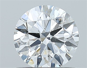 Picture of Natural Diamond 0.80 Carats, Round with Excellent Cut, D Color, SI2 Clarity and Certified by GIA