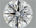 Lab Grown Diamond 1.10 Carats, Round with Excellent Cut, D Color, VVS2 Clarity and Certified by IGI