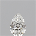 Natural Diamond 0.50 Carats, Pear with  Cut, F Color, SI1 Clarity and Certified by GIA