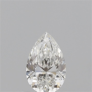 Picture of Natural Diamond 0.50 Carats, Pear with  Cut, F Color, SI1 Clarity and Certified by GIA