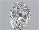 Natural Diamond 1.51 Carats, Oval with  Cut, D Color, SI2 Clarity and Certified by GIA