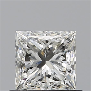 Picture of Natural Diamond 0.52 Carats, Princess with  Cut, I Color, SI1 Clarity and Certified by GIA