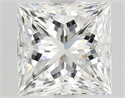 Natural Diamond 2.03 Carats, Princess with  Cut, E Color, VVS2 Clarity and Certified by GIA