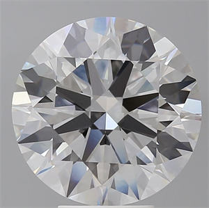 Picture of Lab Grown Diamond 6.05 Carats, Round with Ideal Cut, E Color, VVS2 Clarity and Certified by IGI