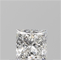 Diamante Natural 0.50 quilates, Princesa , Color G, claridad VVS1 y certificado GIA