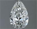 Natural Diamond 0.80 Carats, Pear with  Cut, H Color, VS1 Clarity and Certified by GIA