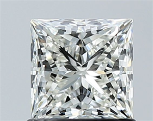 Picture of Natural Diamond 1.01 Carats, Princess with  Cut, J Color, VVS1 Clarity and Certified by GIA