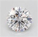 Lab Grown Diamond 1.02 Carats, Round with Ideal Cut, D Color, VVS2 Clarity and Certified by IGI