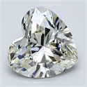 Natural Diamond 3.01 Carats, Heart with  Cut, L Color, VVS2 Clarity and Certified by GIA