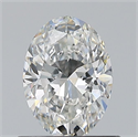 Natural Diamond 0.70 Carats, Oval with  Cut, F Color, VS2 Clarity and Certified by GIA