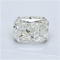 Natural Diamond 1.00 Carats, Radiant with  Cut, K Color, SI2 Clarity and Certified by GIA