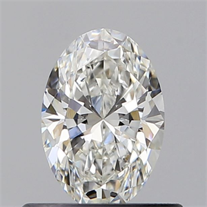 Picture of Natural Diamond 0.51 Carats, Oval with  Cut, G Color, VVS1 Clarity and Certified by GIA