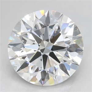 Picture of Lab Grown Diamond 2.11 Carats, Round with Ideal Cut, D Color, IF Clarity and Certified by IGI