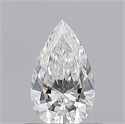 Natural Diamond 0.54 Carats, Pear with  Cut, E Color, IF Clarity and Certified by GIA