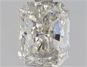 Natural Diamond 1.50 Carats, Radiant with  Cut, K Color, SI2 Clarity and Certified by GIA